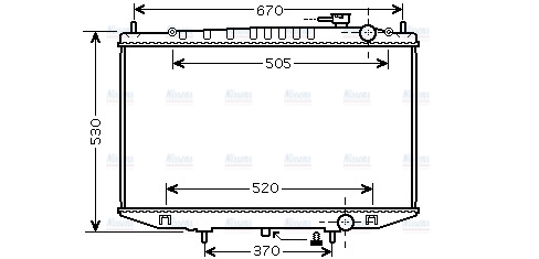 AVA Coolant Radiator DN2308
