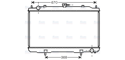 AVA Coolant Radiator DN2324