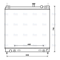 AVA Coolant Radiator DN2378