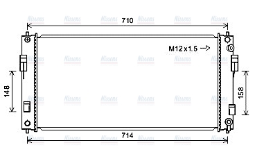 AVA Coolant Radiator DN2391