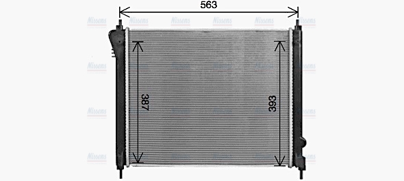 AVA Coolant Radiator DN2470