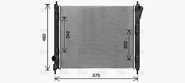 AVA Coolant Radiator DN2470