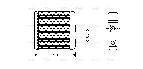 AVA Cabin Heater Core DN6139