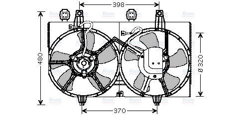 AVA Radiator Cooling Fan DN7511