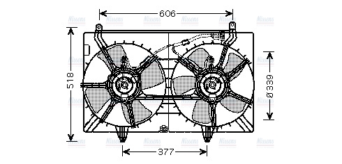 AVA Radiator Cooling Fan DN7529
