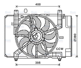 AVA Radiator Fan DN7533
