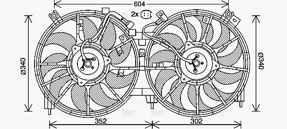AVA Radiator Fan DN7537