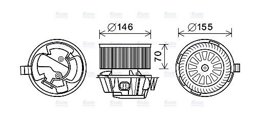 AVA Cabin Fan Blower Motor DN8384