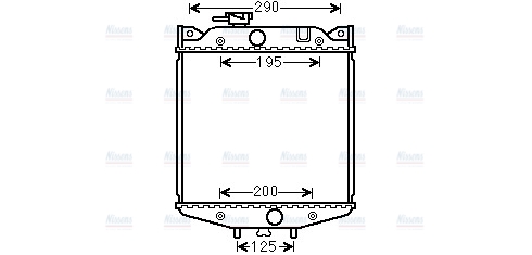 AVA Coolant Radiator DU2001
