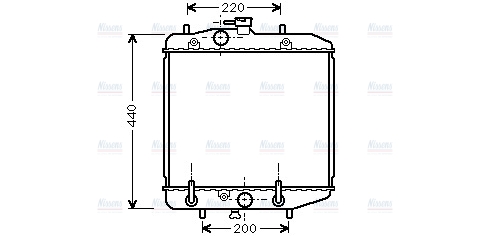 AVA Coolant Radiator DU2025