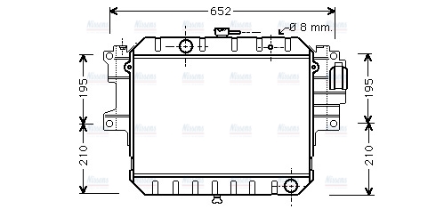 AVA Coolant Radiator DU2038