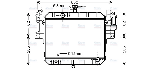 AVA Coolant Radiator DU2040