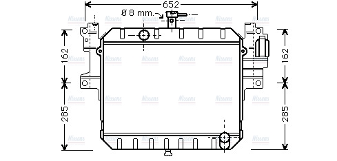AVA Coolant Radiator DU2041