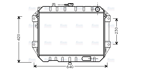 AVA Coolant Radiator DU2042