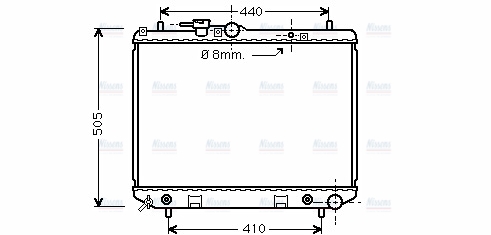 AVA Coolant Radiator DU2044