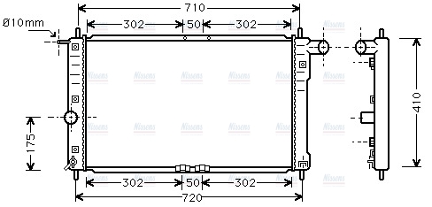 AVA Coolant Radiator DW2016