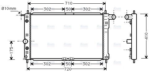 AVA Coolant Radiator DW2017