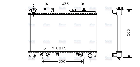 AVA Coolant Radiator DW2025