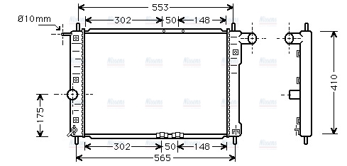 AVA Coolant Radiator DW2039