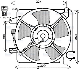AVA Radiator Cooling Fan DW7519