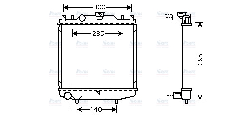 AVA Coolant Radiator DWA2051