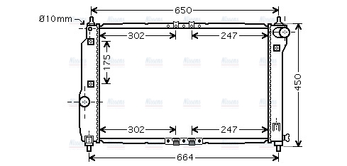 AVA Coolant Radiator DWA2067