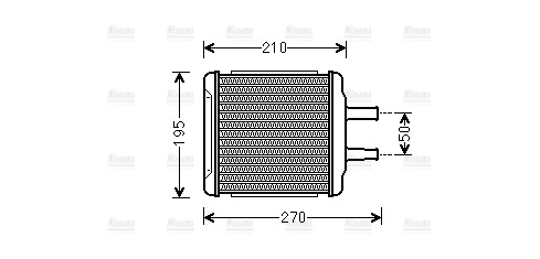 AVA Cabin Heater Core DWA6088