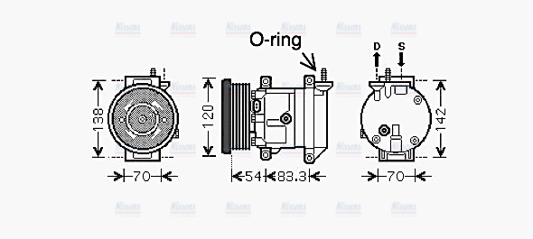 AVA Aircon Compressor DWAK071