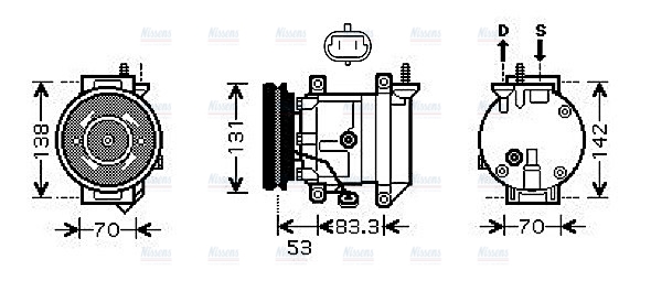 AVA Aircon Compressor DWAK080