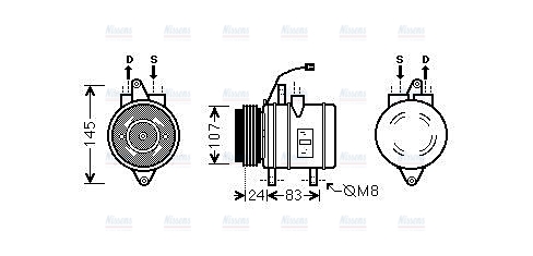 AVA Aircon Compressor DWAK096