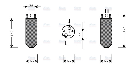 AVA Aircon Receiver Dryer Filter DWD022