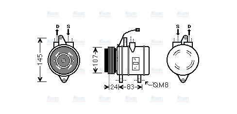 AVA Aircon Compressor DWK096