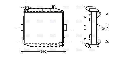 AVA Coolant Radiator DZ2001