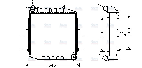 AVA Coolant Radiator DZ2002