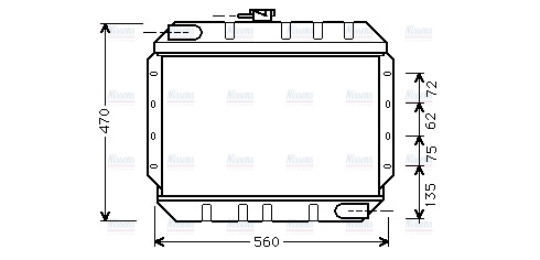 AVA Coolant Radiator FD2065