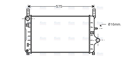 AVA Coolant Radiator FD2127