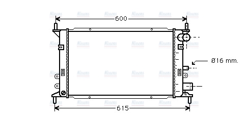 AVA Coolant Radiator FD2148