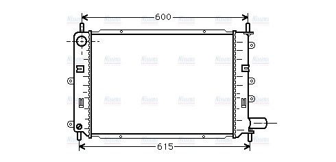 AVA Coolant Radiator FD2151