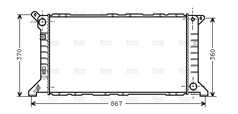 AVA Coolant Radiator FD2206
