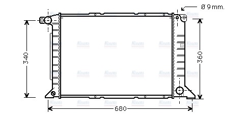 AVA Coolant Radiator FD2261
