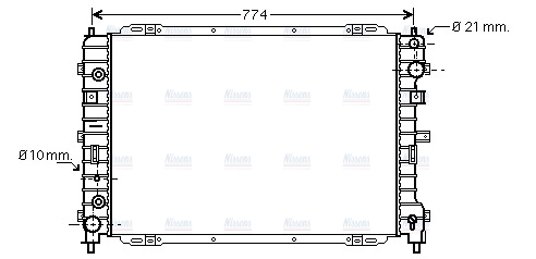 AVA Coolant Radiator FD2346