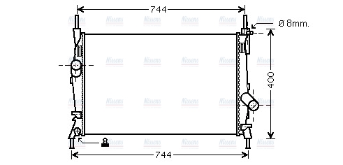 AVA Coolant Radiator FD2403