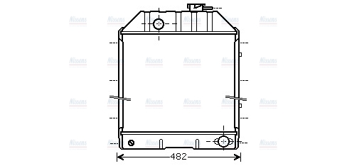 AVA Coolant Radiator FD2413