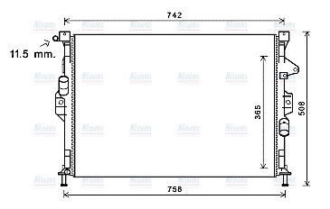 AVA Coolant Radiator FD2581