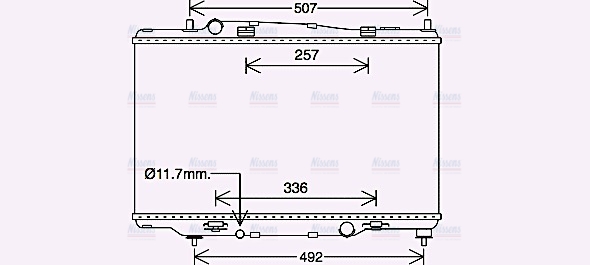 AVA Coolant Radiator FD2646