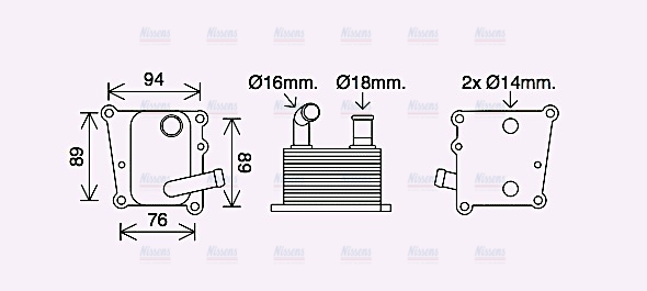 AVA Oil Cooler FD3598