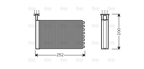 AVA Cabin Heater Core FD6164