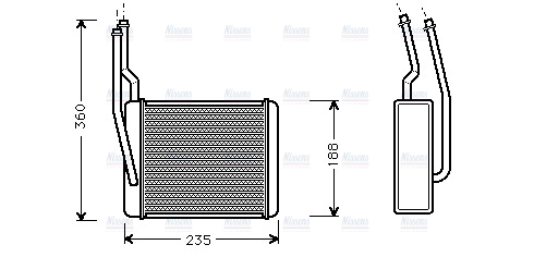 AVA Cabin Heater Core FD6272