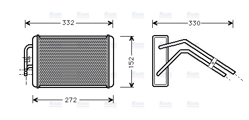 AVA Cabin Heater Core FD6291