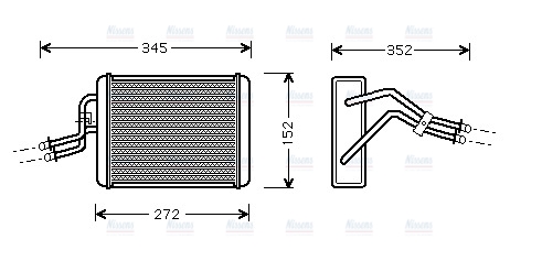 AVA Cabin Heater Core FD6317